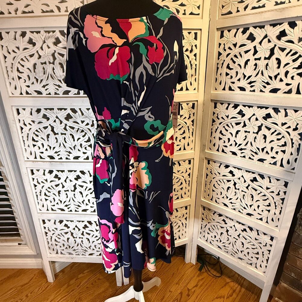 NWT Robbie Bee Dress Bright Florals Great for Travel